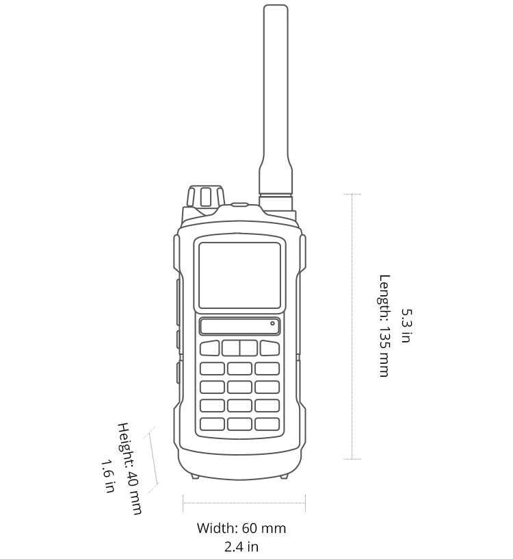 Radioddity GS-5B Specifications Banner