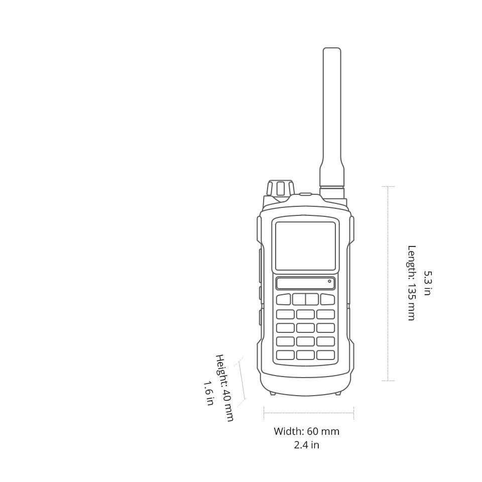 Radioddity GS-5B Specifications Banner