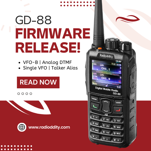 Radioddity GD-88 New Firmware Release