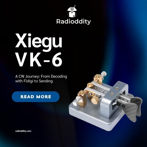 Learning CW with the Xiegu VK-6 Paddle