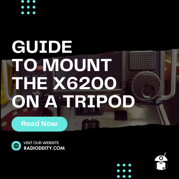 Blog cover | Guide to mount the X6200 on a tripod