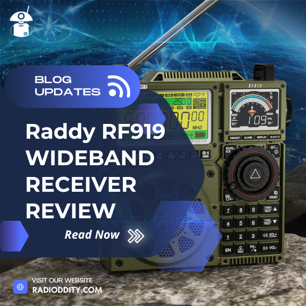 Raddy RF919 Wideband Receiver Review Blog Cover