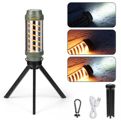 Raddy CL-1 Camping Lantern |  Portable Rechargeable Flashlight | 7 Light Modes | IPX6 Waterproof - Radioddity