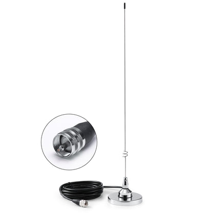 Radioddity RA-UV712 Antenna Kit | VHF/UHF Dual Band | PL-259 Connector | Magnetic Mount with 15ft Cable - Radioddity