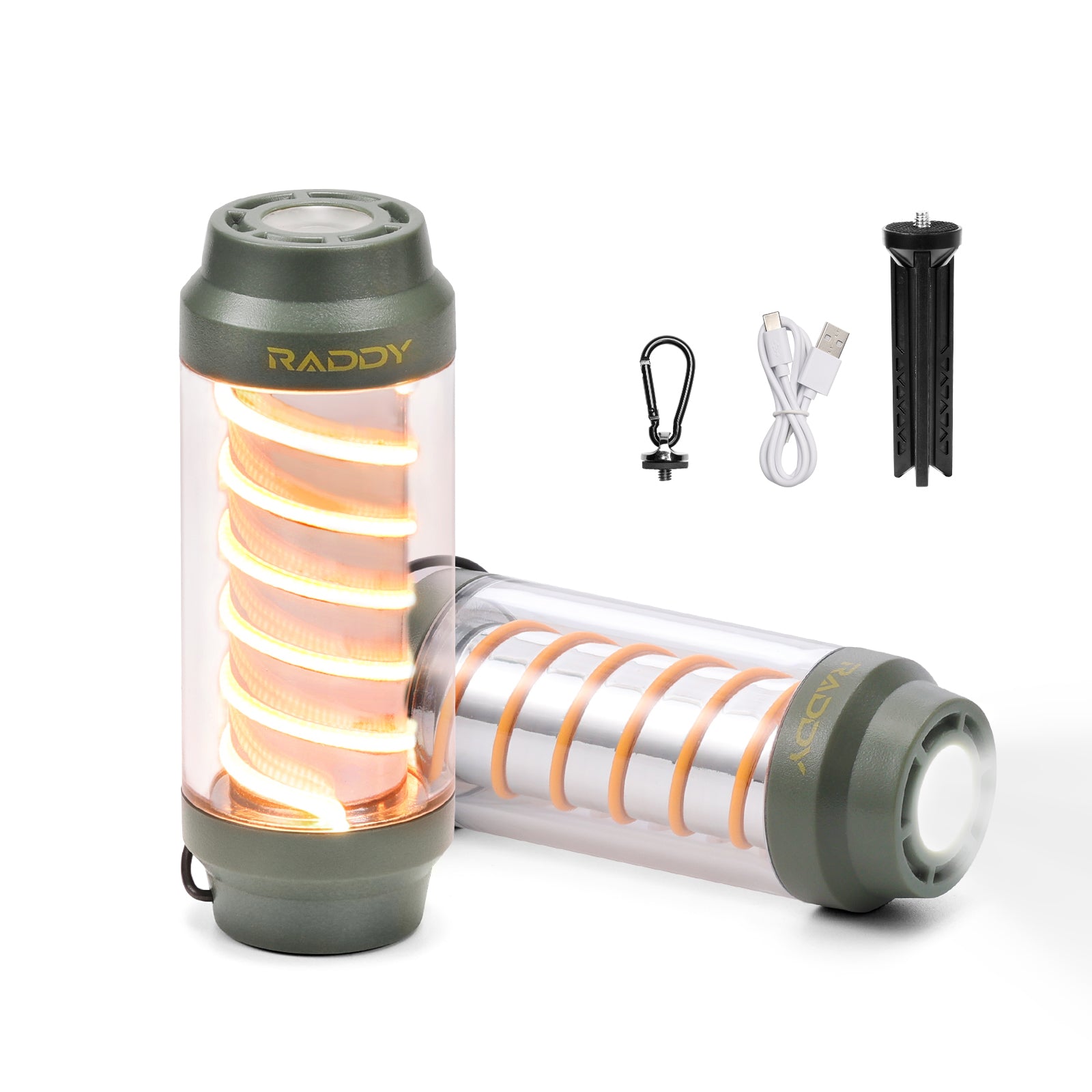 Raddy CL-1 Camping Lantern |  Portable Rechargeable Flashlight | 7 Light Modes | IPX6 Waterproof - Radioddity