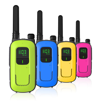 Radioddity FS-T3/PR-T3 [4 Packs]  | License-free | USB Charging | Flashlight | VOX - Radioddity