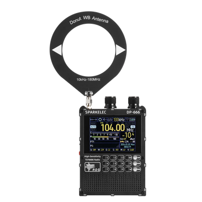 Raddy DP-666 Full Band DSP Radio | TEF6686 Chip | AM/FM /LW/MW/SW RDS Receiver | 2.8" Touchscreen | 5000mAh Battery | Telescopic & Donut Antenna | Firmware Upgradable - Radioddity