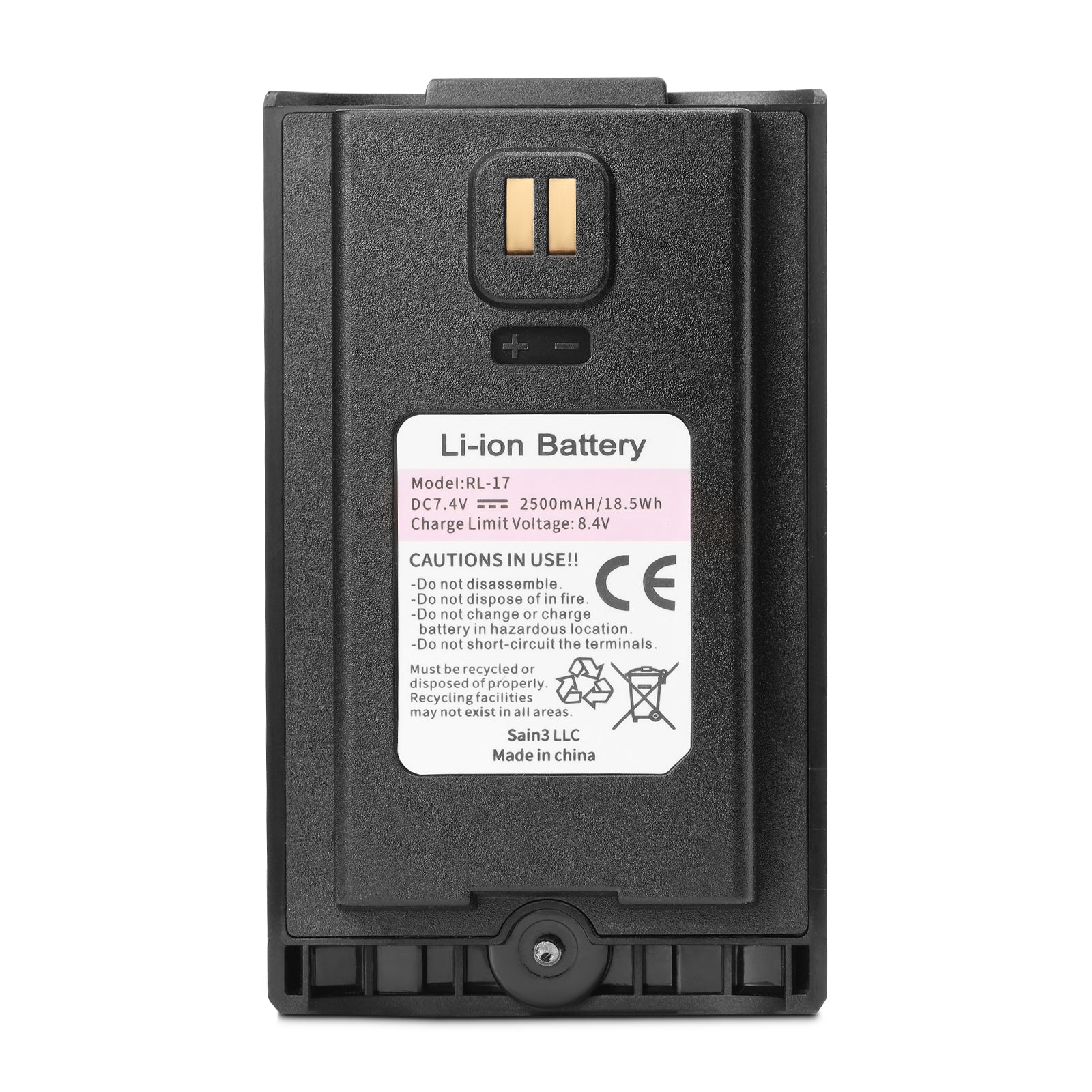 BAOFENG RL-17 | 2500MAH ORIGINAL BATTERY FOR UV-17R/UV-17R PLUS | TYPE-C CHARGING | 7.4V