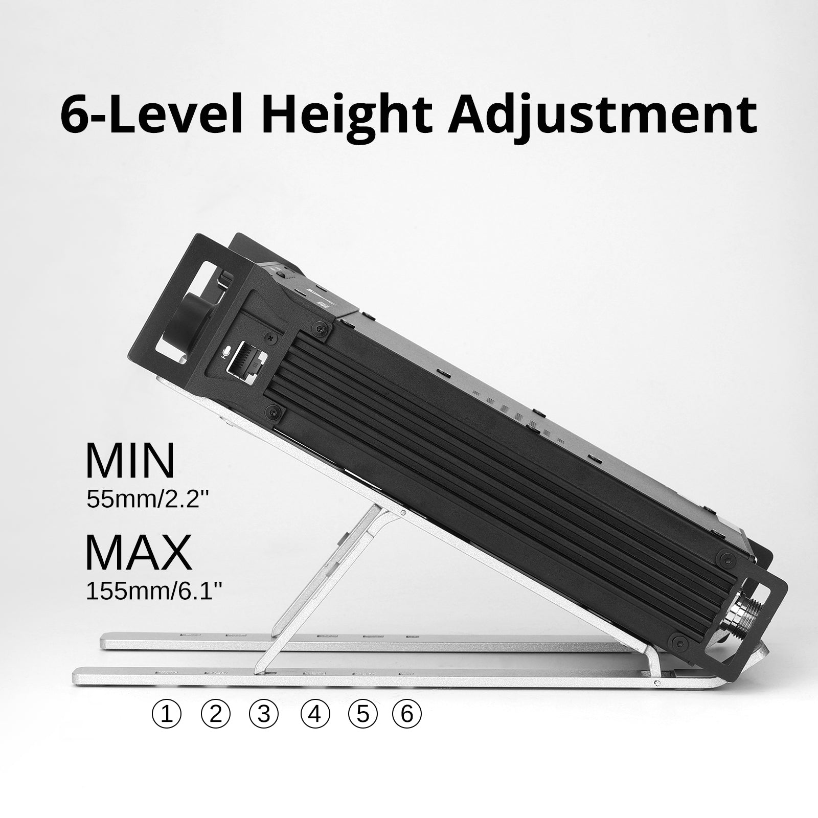 Radioddity G90-H3 Stand | 6-Level Height Adjustment