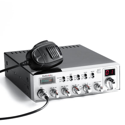 Radioddity QT40 10 Meter Radio | 40W | FM/AM/SSB/PA | CTCSS/DCS | Weather Channel | RF/MIC Gain - Radioddity