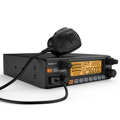 Radioddity QT60 10 Meter Radio | Max 60W | FM AM SSB PA | TX & RX Noise Reduction | Microphone Gain