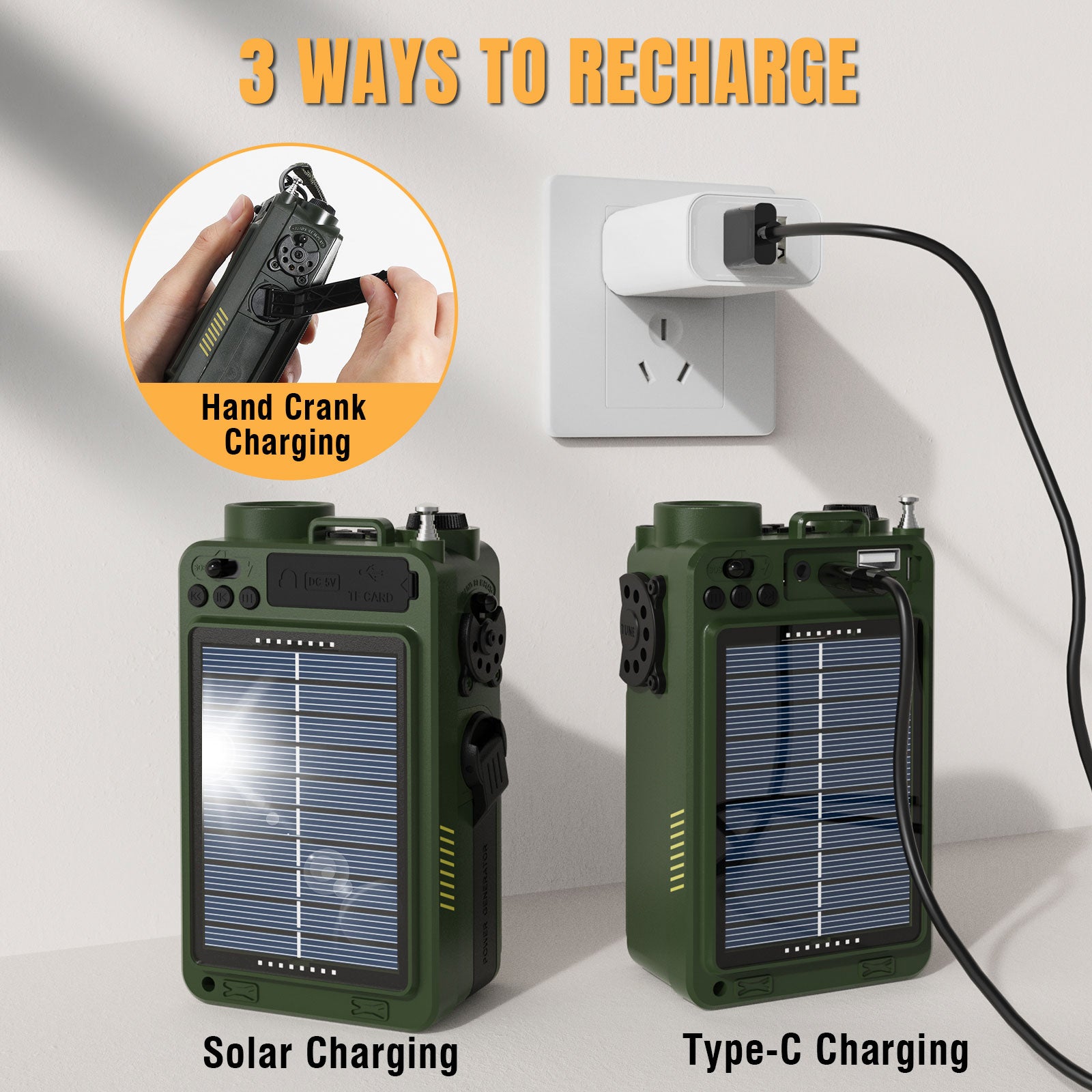 Raddy RE40 Shortwave Radio | 3 WAYS TO RECHARGE