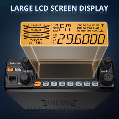 Radioddity QT60 10 Meter Radio | LARGE LCD SCREEN DISPLAY