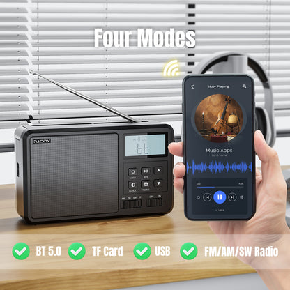 Raddy RF206 Shortwave Radio | Four Modes