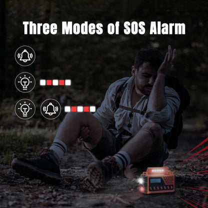 Raddy SD10 Emergency Radio | Three Modes of SOS Alarm