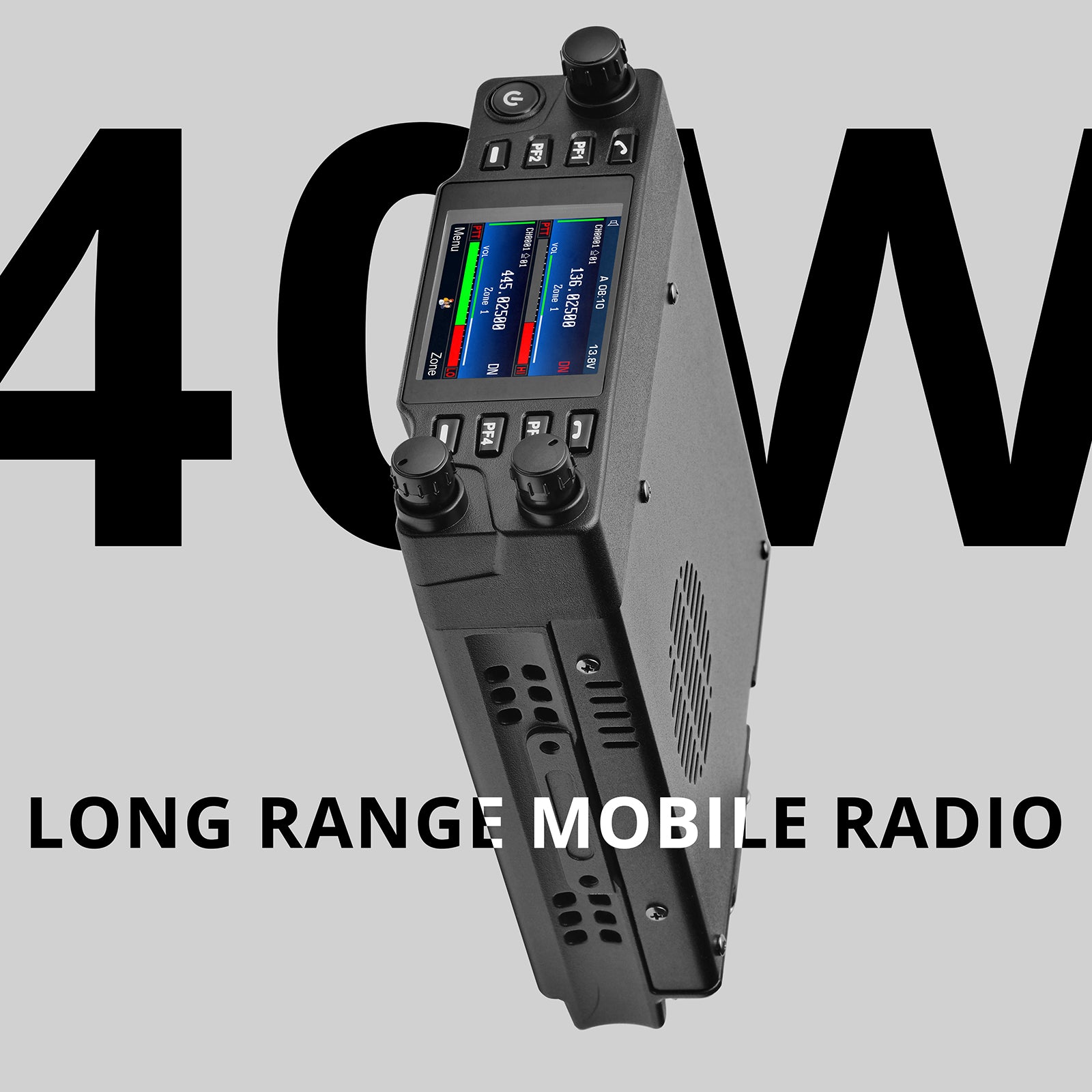 Radioddity DB40-D DMR Mobile Radio | 40W | Analog & Digital | VHF & UHF | GPS & APRS | Cross-band Repeat | Bluetooth 5.0 | 500K Contacts | 10 DIY Keys - Radioddity