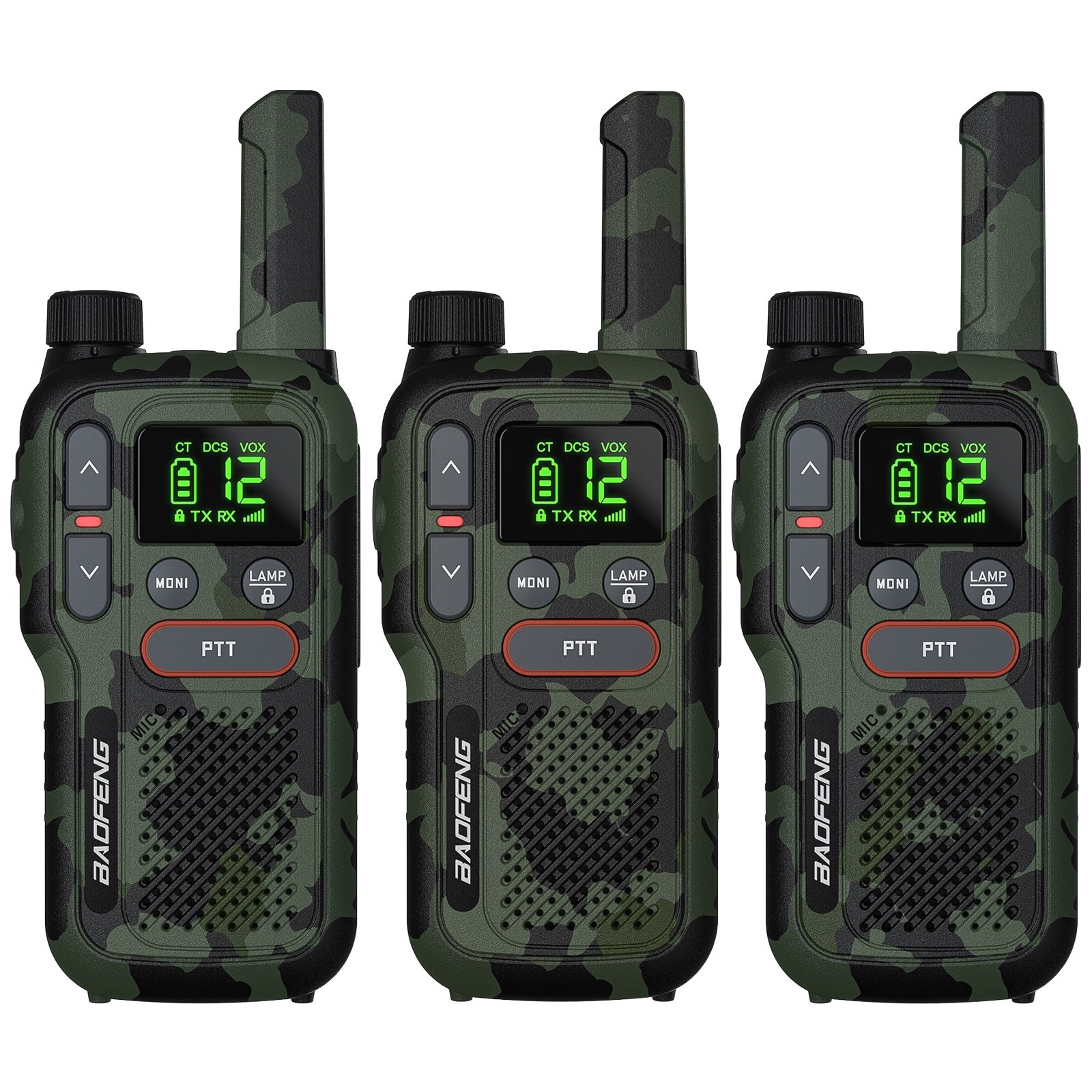 Baofeng GT-18 FRS/PMR Radio | License-free | USB Charging | Dual PTT | VOX | Flashlight - Radioddity