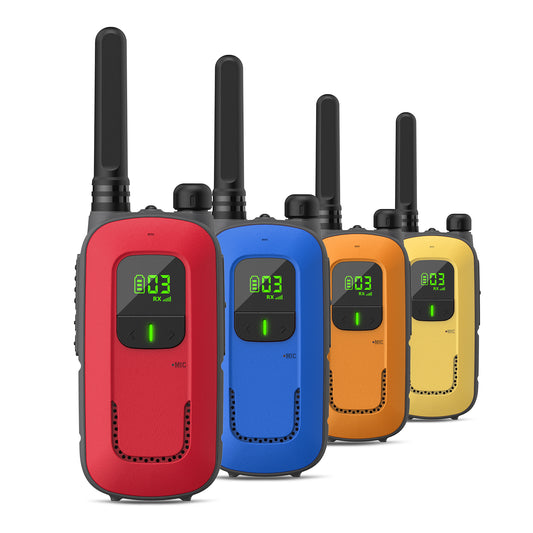 Radioddity FS-T3/PR-T3 [4 Packs]  | License-free | USB Charging | Flashlight | VOX - Radioddity