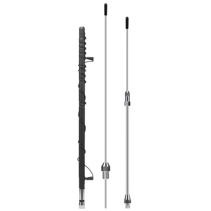 Radioddity HF-008 Portable Telescopic Antenna | VHF/HF(6M-80M) | 3.5-50MHz | SWR 1.0-1.5 | PL-259/SL16-K Interface