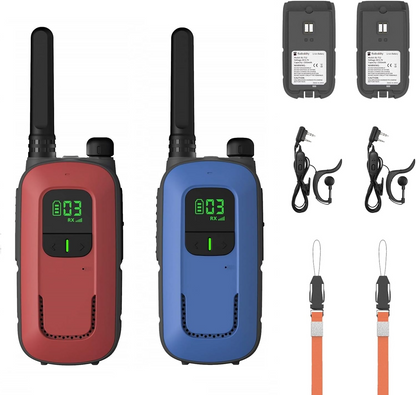 Radioddity FS-T3/PR-T3 [4 Packs]  | License-free | USB Charging | Flashlight | VOX - Radioddity