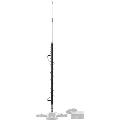 Radioddity HF-008 Portable Telescopic Antenna | VHF/HF(6M-80M) | 3.5-50MHz | SWR 1.0-1.5 | PL-259/SL16-K Interface