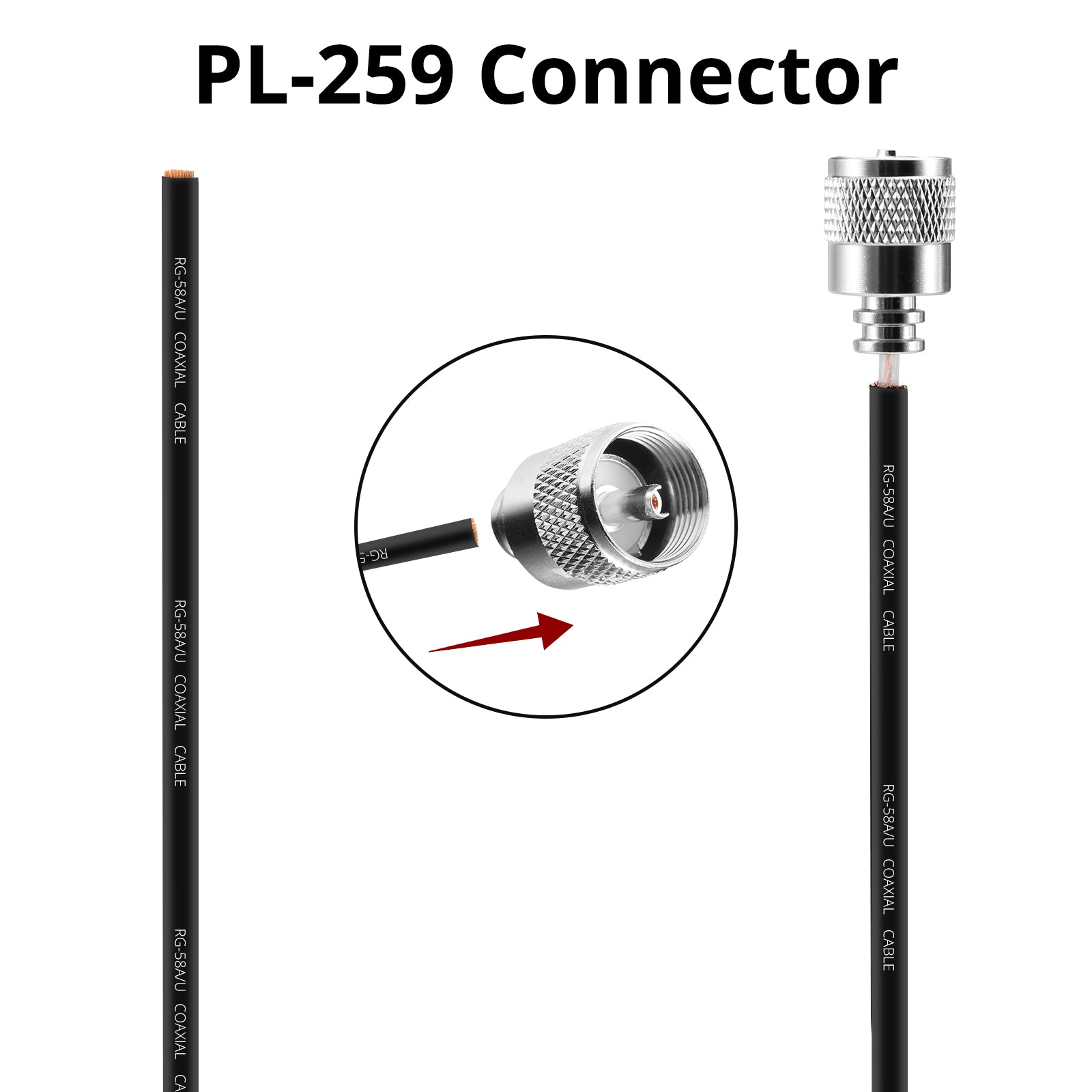 Radioddity CB-514 CB Antenna | PL-259 Connector