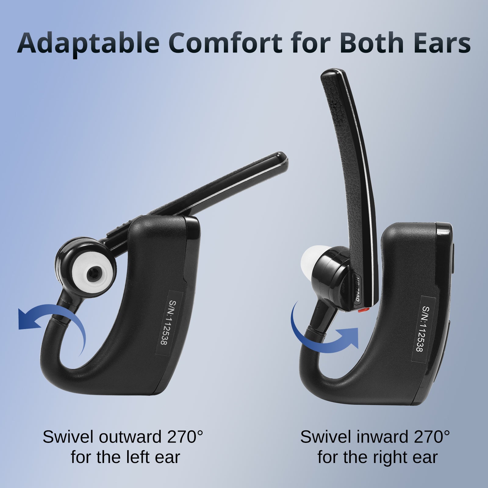 Radioddity K1 BT Headset | Noise-Cancelling Function | Finger PTT | K-Type Connector - Radioddity