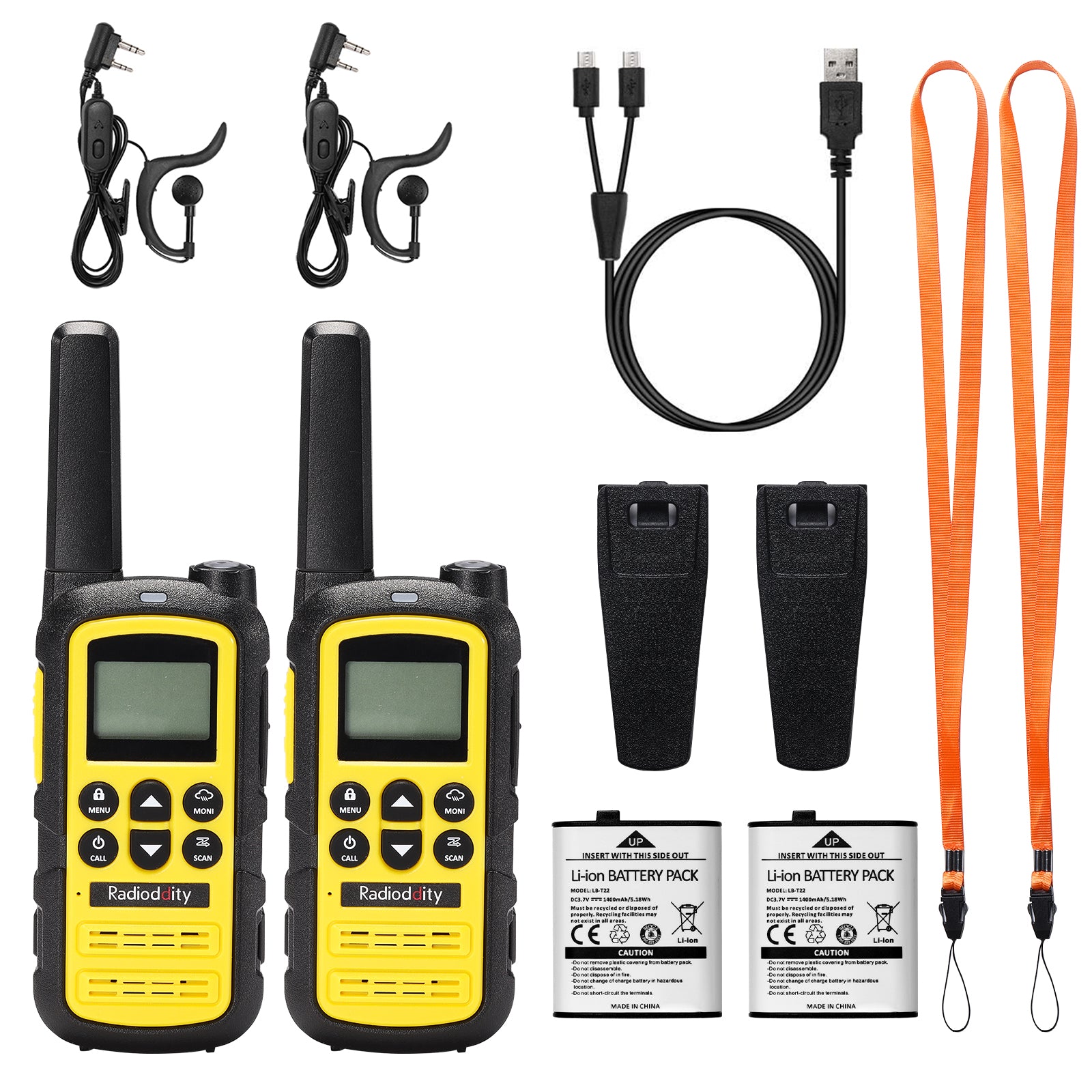 Radioddity PR-T6 PMR Radio | Package Content