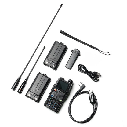 Baofeng UV-5G Plus GMRS Radio | 5W | 2500mAh USB-C Battery | Frequency Copy | 999 CH | NOAA | Support Chirp