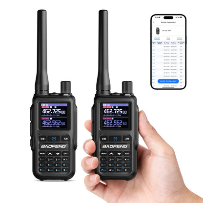 Baofeng UV-5G Mini GMRS Radio | 5W | APP Programming | 1.44 Inch Color Screen | 999CH | NOAA | USB-C Charging