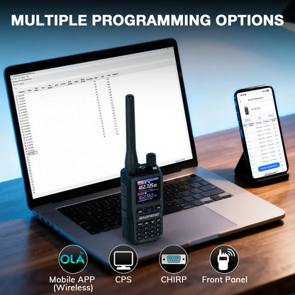 Baofeng UV-5G Mini GMRS Radio | 5W | APP Programming | 1.44 Inch Color Screen | 999CH | NOAA | USB-C Charging