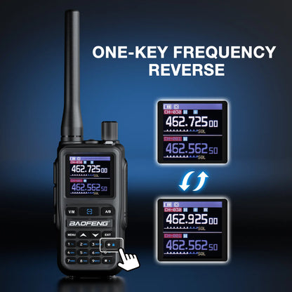 Baofeng UV-5G Mini GMRS Radio | 5W | APP Programming | 1.44 Inch Color Screen | 999CH | NOAA | USB-C Charging