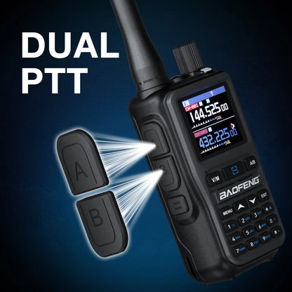 Baofeng UV-5G Mini GMRS Radio | 5W | APP Programming | 1.44 Inch Color Screen | 999CH | NOAA | USB-C Charging