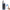 Blue walkie-talkie with digital display and smartphone showing app interface on a white background