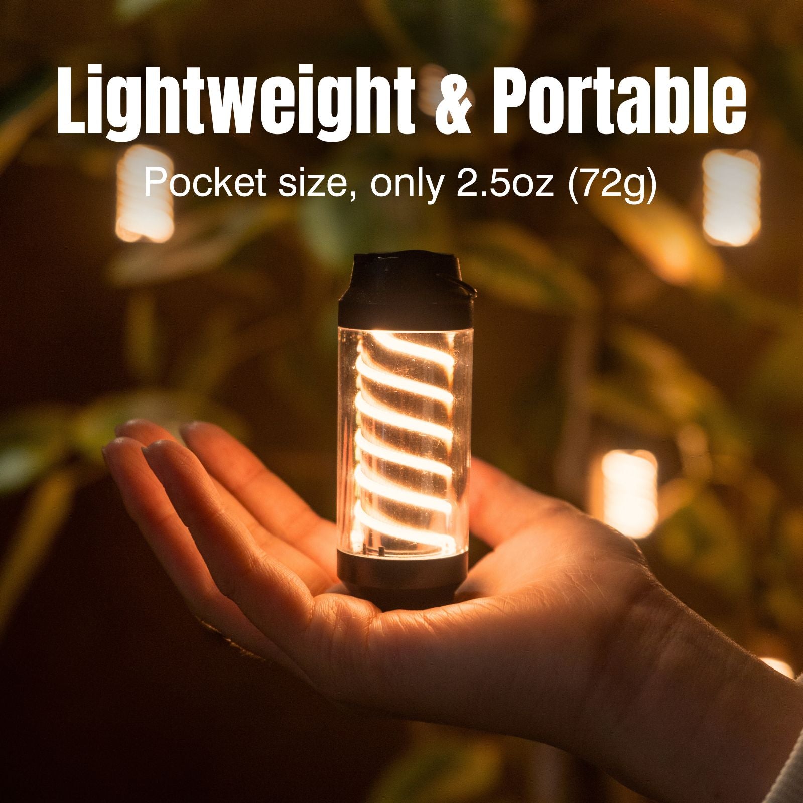 Raddy CL-1 Camping Lantern |  Portable Rechargeable Flashlight | 7 Light Modes | IPX6 Waterproof - Radioddity