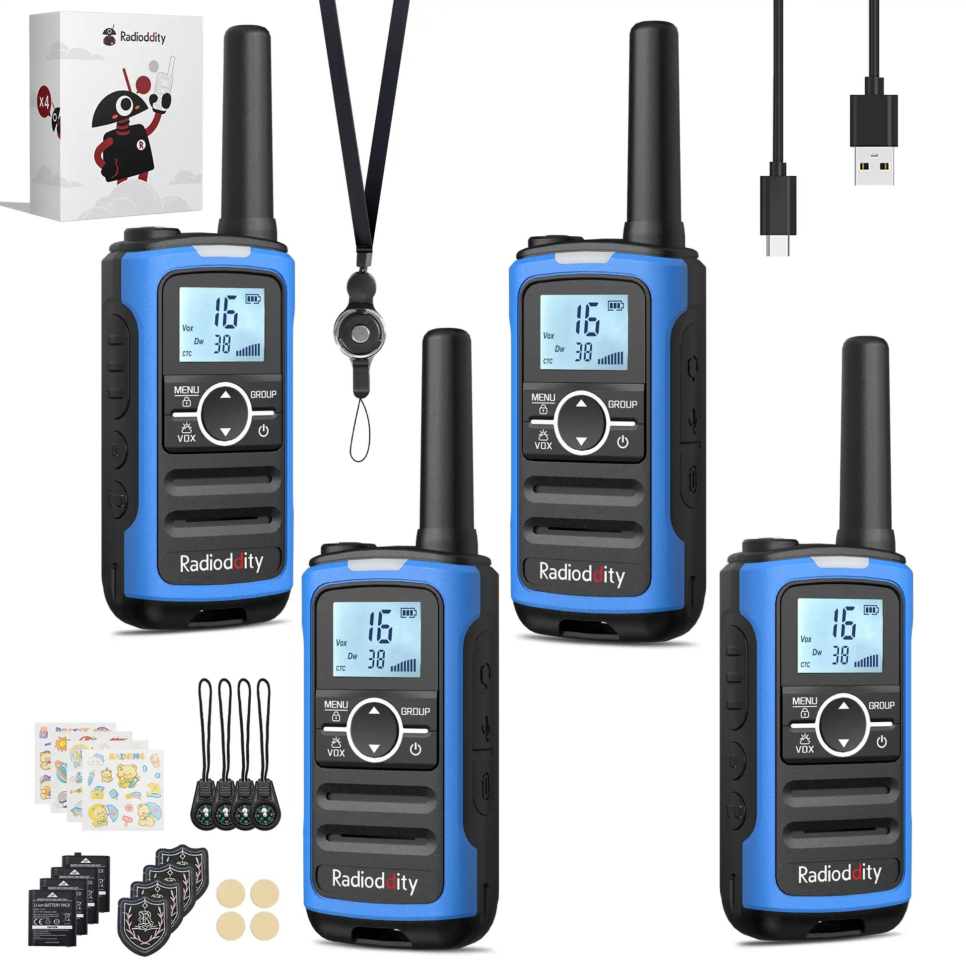 Radioddity FS-T8/PR-T8 FRS/PMR Radio - Radioddity