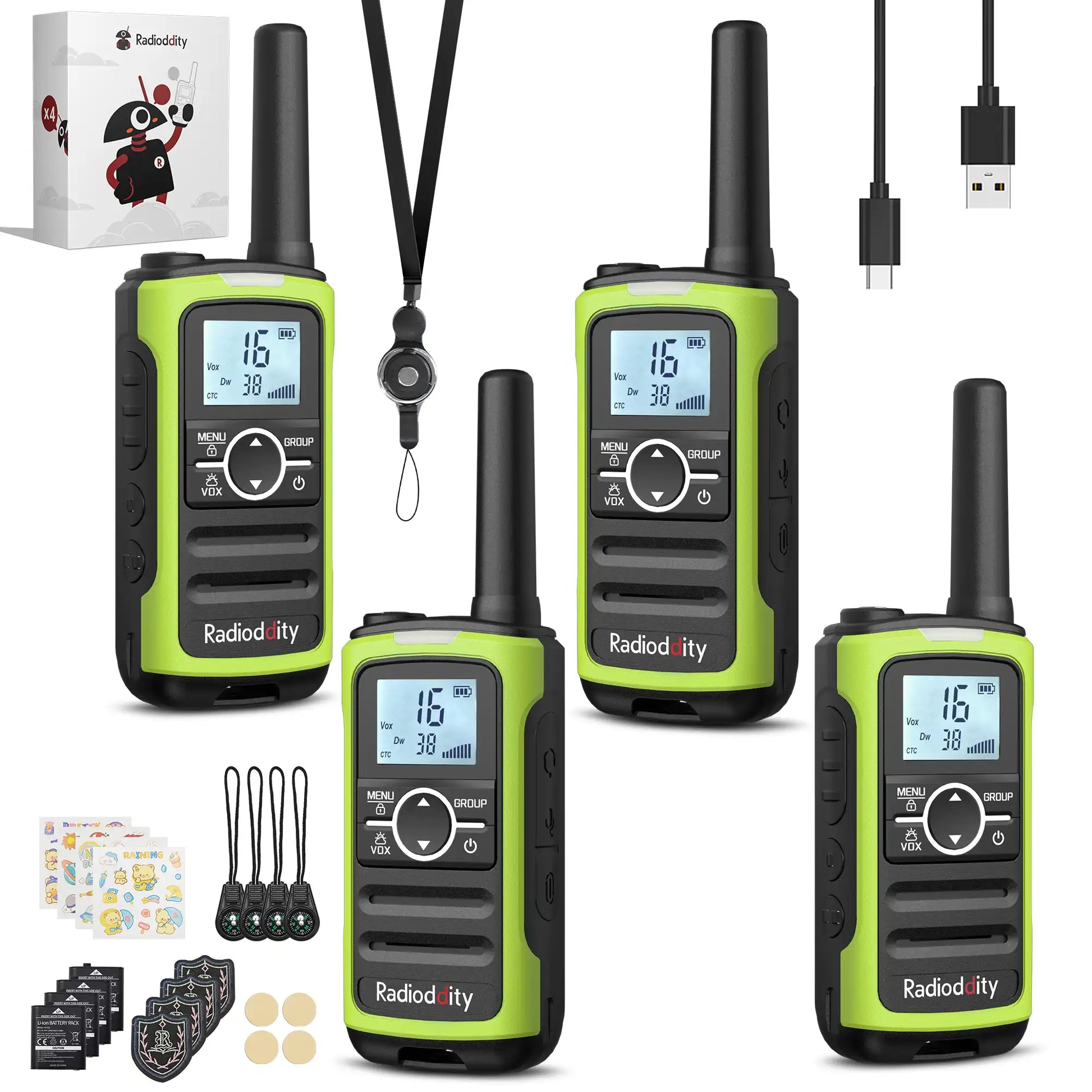 Radioddity FS-T8/PR-T8 FRS/PMR Radio - Radioddity