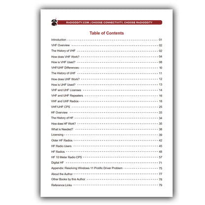 [eBook] HF VHF and UHF Beginner‘s Guide: Featuring Radioddity Radios - Radioddity