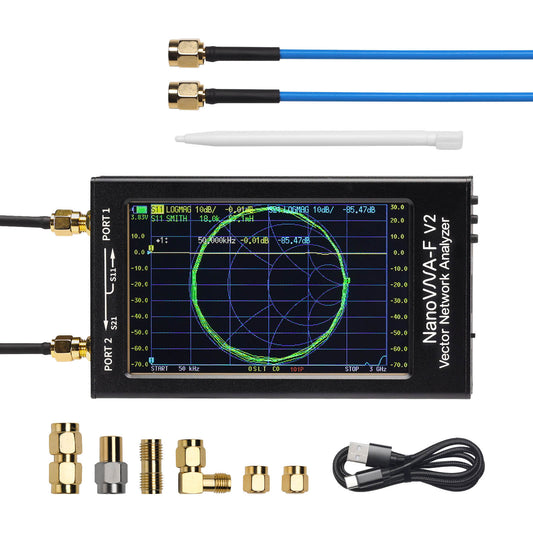 NanoVNA-F V2 Antenna Analyzer package content