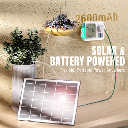 WS-7 IPX7 Solar Drip Irrigation Kit with 2600 mAh battery