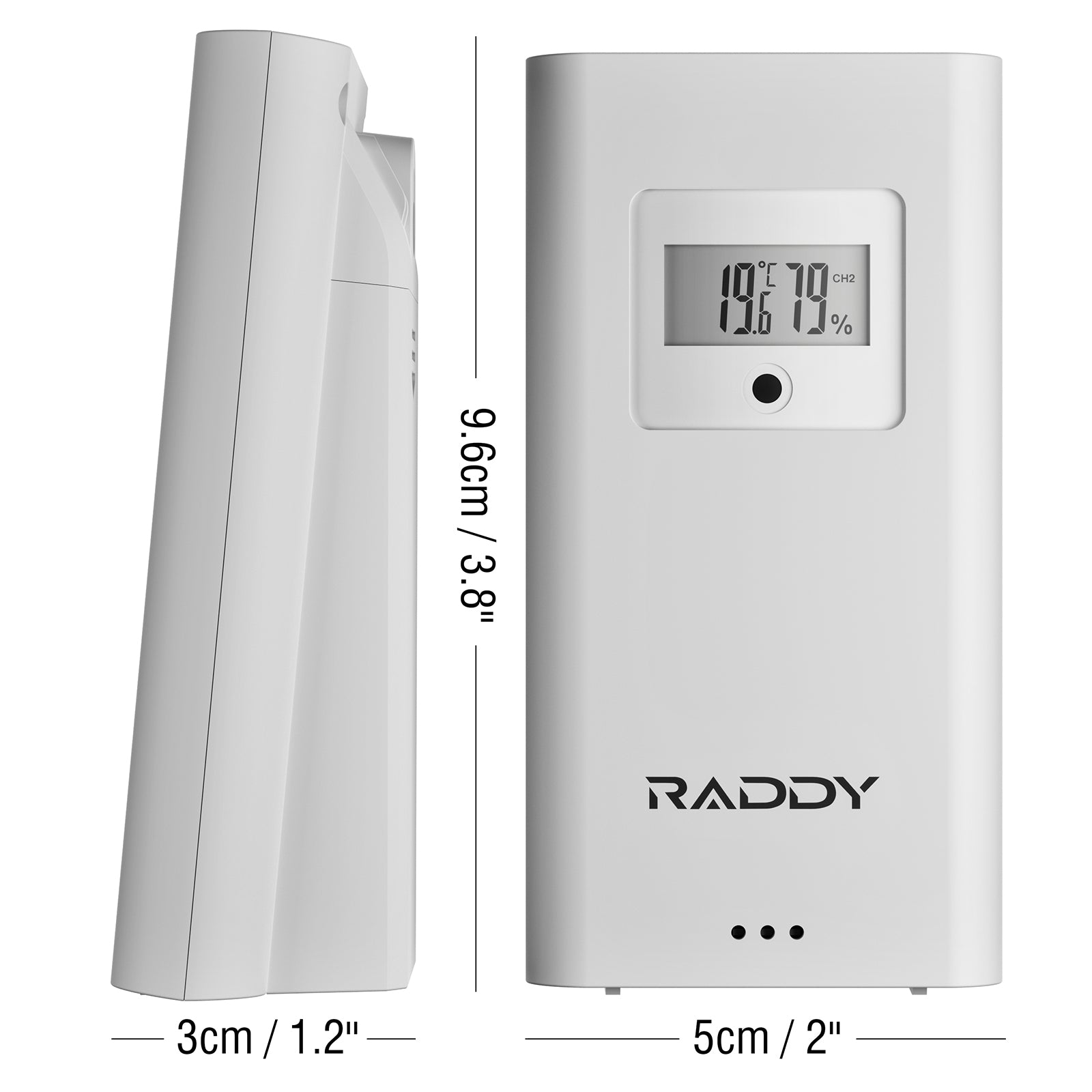 Raddy R4 remote sensor | Size