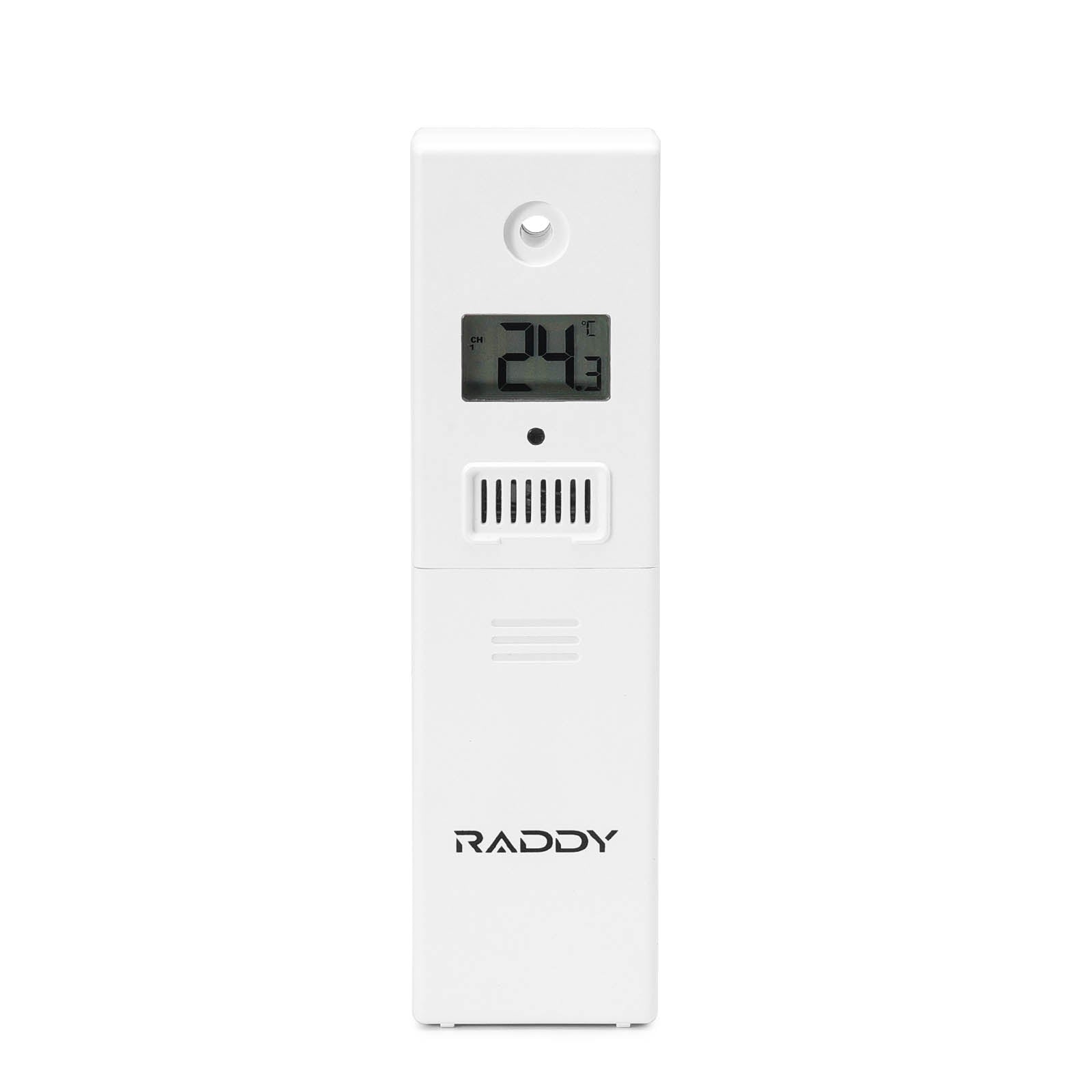 Front view of the Raddy R6 Wireless Remote Sensor 