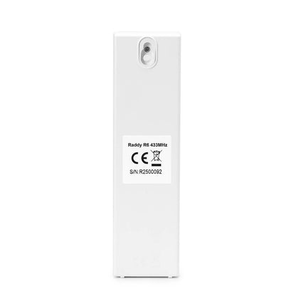 Back view of the Raddy R6 Wireless Remote Sensor 