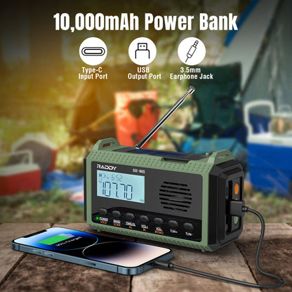 Raddy SH-905 Emergency Radio | 10000mAh Power Bank