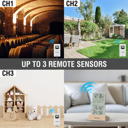 V5 Wireless Weather Station up to 3 remote sensors