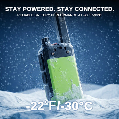 Radioddity BLHD2 Battery 2-Pack | 2500mAh Cold-Resistant | USB-C Rechargeable | For Radioddity HD-2 | Emergency Power Supply | Winter Camping & Off-Grid