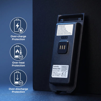 Radioddity BL-X1PRO 3000mAh Battery | Original Spare for X1 Pro GMRS | Direct USB-C Charging | 7.4V Li-Ion | LED Status Indicator | Compact Field Power