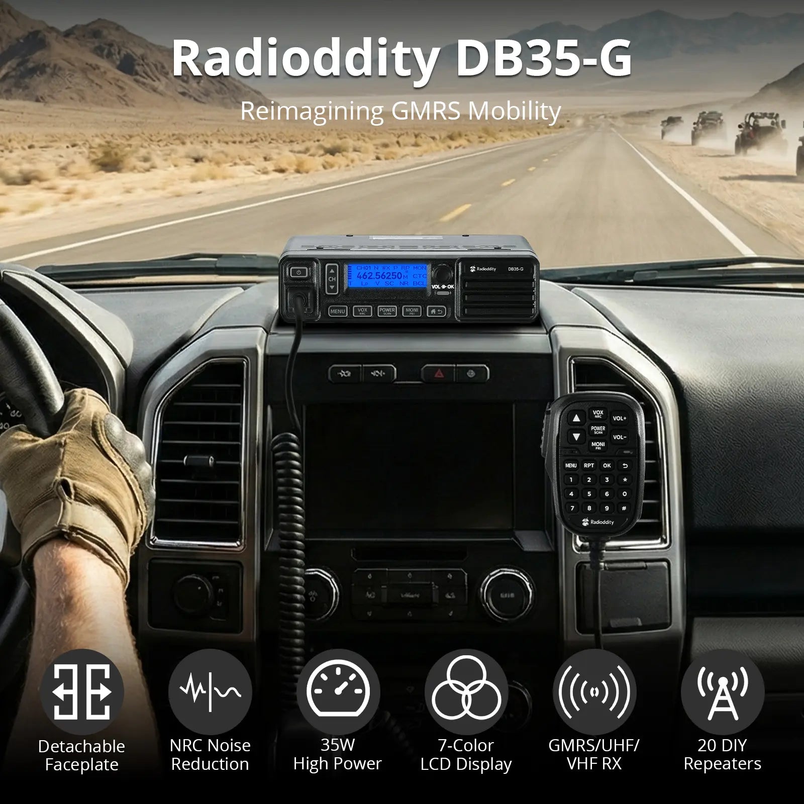 Radioddity DB35-G GMRS Mobile Radio