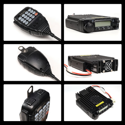 Radioddity VB70-B Mobile Radio | VHF | Max 70W | Bluetooth PTT | Background Noise Reduction | Air Band