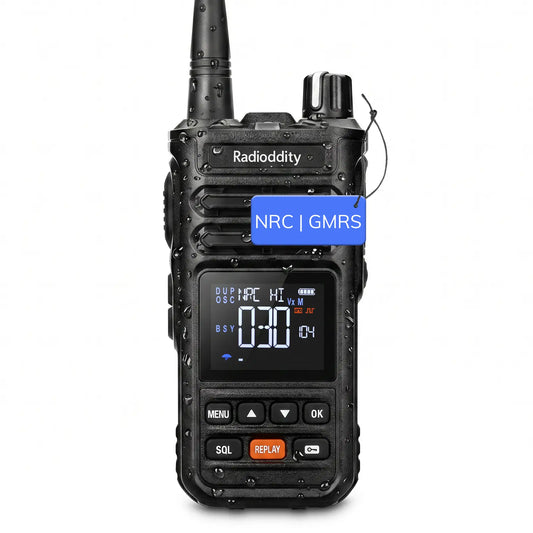 Radioddity X1 Pro GMRS Radio | 7W Long Range | IP67 Waterproof | Repeater Capable | 3000mAh Battery | Record Replay | For Off-Road Overlanding